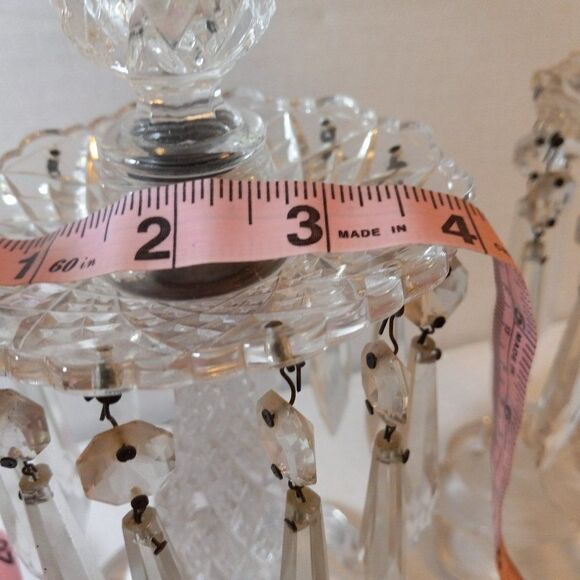 Vintage Candelabra/Prisms/Lucite Candles  - Picture 4 of 11